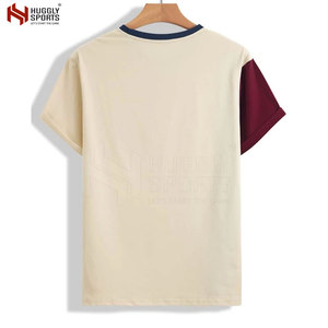 Camisetas ligeras para hombre, último diseño, Color personalizado, teñido liso, mejor precio, camisetas de poliéster/algodón - Product Image 2