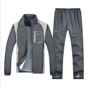 Chándal de invierno de 2 piezas de calidad premium para hombre primavera otoño sólido transpirable conjunto de 3 rayas calle Casual ecológico personalizable - Product Image 3