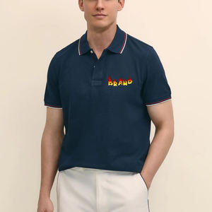 Top Trending Article Summer casual wear Polo camiseta para hombres 100% algodón suelto fit manga corta personalizado impreso polos de los hombres - Product Image 4