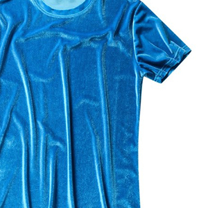 T-shirts à col roulé pour hommes, manches courtes, velours, 100% coton, écologiques, séchage rapide, respirants, unis, vente en gros, OEM personnalisé - Product Image 4
