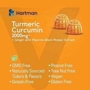 Gummies de Curcuma Naturel pour Adultes – Complément Herbal Quotidien avec Formule d'Extraits Végétaux de Haute Qualité - Product Image 3