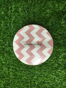 Dessous de verre en nacre au design classique à prix abordable Style de qualité supérieure Table de mariage Dessous de verre décoratif en bois pour boissons - Product Image 4