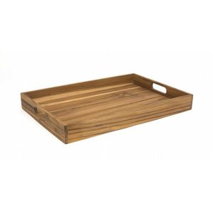 Plateau de service en bois idéal pour les arrangements de bougies, créant une ambiance romantique dans la chambre avec des lumières douces et scintillantes. - Product Image 4