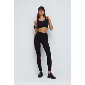 Blusa Corta Informal con Logotipo Bordado, Tejido de Punto de Poliéster y Chifón, Cuello Redondo, Corte Regular para Otoño y Primavera - Product Image 1