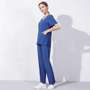 Uniforme médical unisexe de haute qualité, nouveau style, antibactérien, 100% coton tricoté, personnalisable pour les professionnels de santé - Product Image 2
