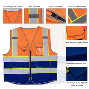 Chaleco de Trabajo de Nuevo Estilo, Seguridad para Protección, Chaleco de Trabajo de Seguridad de la Mejor Calidad para Hombre, Uso 2025 - Product Image 2