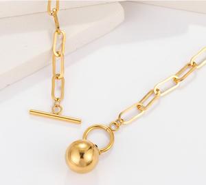 Collier minimaliste en acier inoxydable à maillons pour femme - Cadeau idéal pour un usage quotidien - Product Image 6