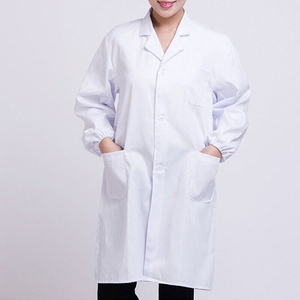 Bata de Laboratorio Blanca para Estudiantes de Medicina, Tejido de Punto, Unisex, Mangas Largas y Cortas, Uniforme de Doctor, Uniformes de Hospital - Product Image 3