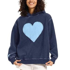 Sweat-shirts à capuche unisexes en coton 100% à épaules tombantes, surdimensionnés, vierges, personnalisables, lourds, pour femmes - Product Image 5