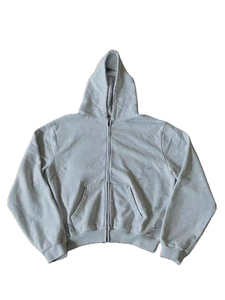 Streetwear personnalisé en coton éponge française délavé à l'acide sweat à capuche vintage de haute qualité en polaire vierge pour hommes - Product Image 4