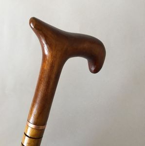 Natural <b>Wood</b> Walking Cane Lightweight and Strong Support <b>Stick</b> - Product Image 1
