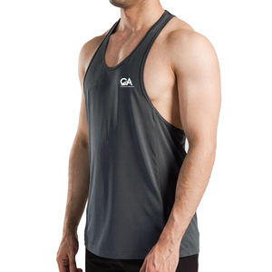 Camiseta sin mangas de verano para hombre de alta calidad 2025, camiseta sin mangas con logotipo de Color personalizado para gimnasio, camiseta muscular para hombre a la venta - Product Image 2
