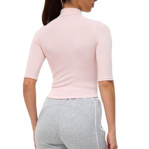 Camisetas de Yoga, Top Deportivo para Gimnasio, Camiseta de Yoga de Manga Corta para Mujer, Ropa de Gimnasio, Ropa Deportiva para Correr, Top Deportivo Transpirable - Product Image 4