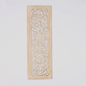 ดอกไม้มือแกะสลักผนังสี่เหลี่ยมตกแต่ง20X63สำเนียง" - Product Image 4