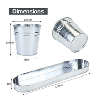 Pots de fleurs suspendus en fer galvanisé style ferme pour intérieur et extérieur, fabricant et exportateur de plantes en gros