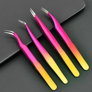 <b>Eyelash</b> Tweezers Precision Stainless Steel Beauty Tool Durable Smooth Tips Accurate Lash Extension <b>Application</b> Professional - Product Image 5