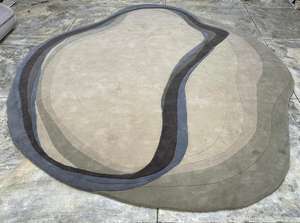 Tapis en laine touffeté à la main 3D de qualité certifiée Design brodé moderne Salon Zone antidérapante Dernière vente en gros des exportateurs indiens - Product Image 2