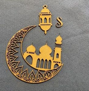 Juego de 3 murales de metal islámico Ayatul Kursi Wall Art Mural musulmán Decoración y Corán Mural - Product Image 3