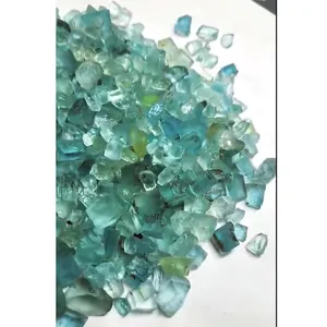 577件天然海蓝宝石6毫米17毫米粗糙1065 cts批次Iroc销售高品质海蓝宝石原料松散宝石