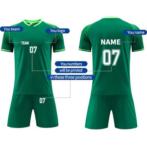 Ropa de fútbol personalizada uniforme sublimación camiseta de fútbol unisex conjunto de ropa para clubes de fútbol - Product Image 2