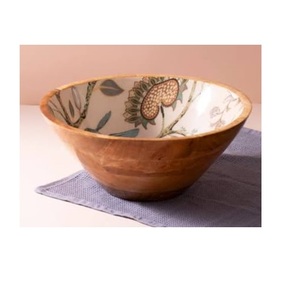 Bol en bois de conception classique et élégante, de qualité supérieure, de forme ronde, bol de luxe pour soupe et salade, fabriqué en Inde - Product Image 2