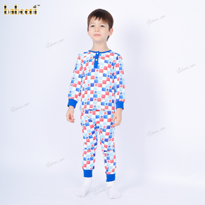 All-<b>American</b> Boys' Casual Set ODM OEM wholesale romper boy <b>clothing</b> - BC1329 - Product Image 4