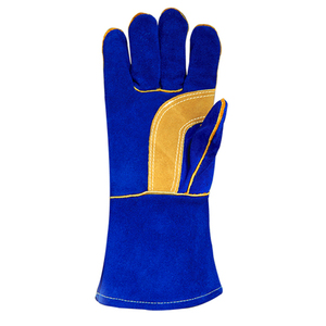 Custom <b>made</b> High Quality Durable Leather Gloves Long Welding High Temperature Wear - Product Image 1