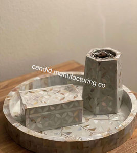 Mother of Pearl Bone Inlay Bakhoor <b>Incense</b> Burner Handmade <b>Agarwood</b> Burner with Ginger Bergamot Scents Home Use Packaged Boxes - Product Image 5