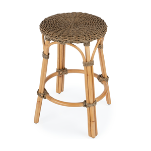 Chaise en rotin de premier choix, tabouret de comptoir rond en jonc de mer, tabouret en rotin avec repose-pieds idéal pour la cuisine à domicile en provenance du Vietnam - Product Image 6