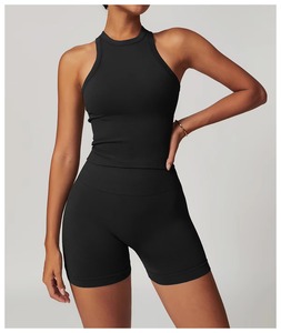 Top Deportivo de Yoga para Mujer, Personalizado, al por Mayor, para Gimnasio, Entrenamiento, Sin Costuras, Ajustado, Transpirable - Product Image 3