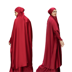 2024 islamique modeste musulman femmes Simple naturel a-ligne Silhouette fermé Abaya mode en gros en vrac - Product Image 1