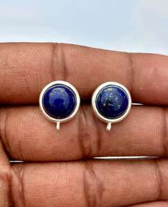Boucle d'oreille Lapis Lazuli en argent sterling 925, belle boucle d'oreille pour femme. - Product Image 4