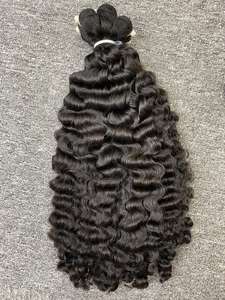 ผมดิบแบบลอนคุณภาพดีที่สุดจากกัมพูชาและเวียดนาม ผมดิบธรรมชาติแบบลอนคุณภาพสูงสุดจากอินเดีย - Product Image 2