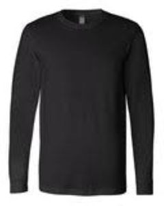 <b>Men's</b> Natural Cotton Plain Black T <b>Shirt</b> Custom Colors &Sizes T <b>Shirts</b> for Round Neck Long Sleeve <b>Men's</b> Cotton Stylish Tee <b>Shits</b> - Product Image 3