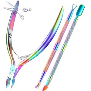 Coupe-cuticules professionnel de qualité supérieure, couleur unie, poignée antidérapante, coupe-cuticules de qualité supérieure pour des doigts confortables - Product Image 1