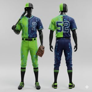 Tenues de baseball sur mesure haute performance pour équipes adultes, imprimées, avec tissu respirant et à séchage rapide - Product Image 4