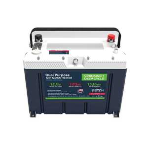 Epoch <b>12V</b> 120Ah - Group 27 - Cranking & <b>Deep</b> <b>Cycle</b> Lithium <b>Battery</b> (Dual Purpose) - Product Image 2