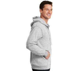 Sudadera con capucha extragrande de algodón 100% French Terry de 500 GSM para hombre, con cremallera completa, estilo boxy, logotipo personalizado, OEM, al por mayor - Product Image 2