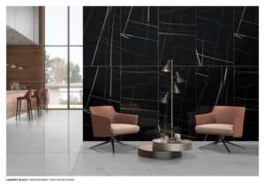 CARREAUX DE PORCELAINE ÉGLAISÉS À Finition Brillante PREMIUM NOIR LAURENT - Product Image 2