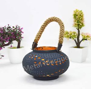 Estilo indio hecho a mano diseño láser estrella recorte linterna elegante oro linterna hogar Navidad decorativo elegante estilo moderno linterna - Product Image 6