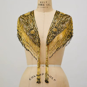 เสื้อคลุมลูกปัดสไตล์นักเรียนแฟชั่นชั้นสูงงานปาร์ตี้งานทำมือไม่เหมือนใครสำหรับผู้หญิงและผู้ใหญ่ - Product Image 1