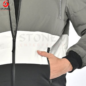 เสื้อโค้ทกันลมกันลมสำหรับผู้ชายไซส์พิเศษปรับแต่งได้เสื้อโค้ทสำหรับฤดูหนาวแจ็คเก็ตบอมเบอร์ทรงโอเวอร์ไซส์ผ้าไนลอนโพลีเอสเตอร์แนวสตรีท - Product Image 3