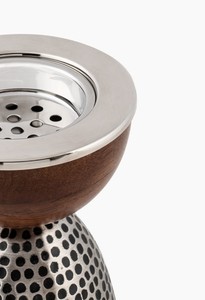 Brûleur d'encens en bois et métal moderne, pilier martelé, texture martelée à la main, avec encensoir en bois supérieur, pour une utilisation à domicile au Moyen-Orient et au Golfe - Product Image 6