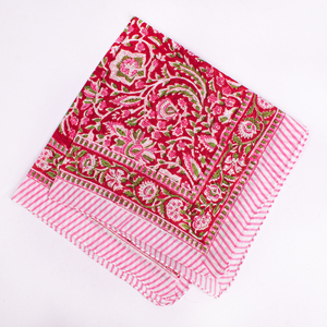 Bandana carré multifonctionnel en coton imprimé floral, respirant, écologique, pour la tête, le cou, le visage, les sports de plein air - Product Image 6