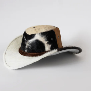 Chapeaux respirants en cuir de vachette personnalisés de meilleur style de vêtements d'été chapeaux fabriqués en usine en cuir de vachette au prix de gros de prix de gros - Product Image 4