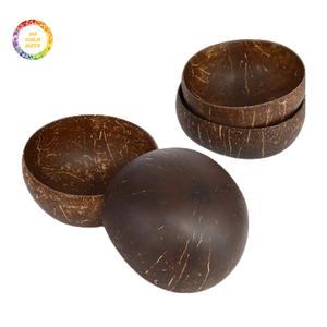 Bol en coque de noix de coco fait main de haute qualité, léger, avec surface polie, bol de service économique pour les commandes d'exportation en gros - Product Image 1