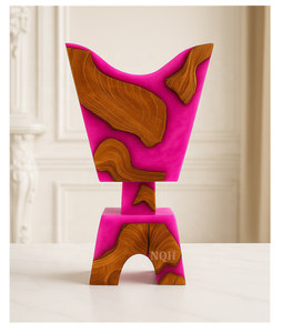 Brûleur à Bakhoor en bois et résine époxy artisanal de luxe, porte-encens arabe moderne, décoration d'intérieur, parfum Oud Bakhoor aromatique - Product Image 4