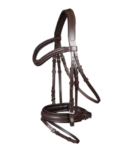 Brida de caballo occidental con forma anatómica, banda para la nariz cruzada estándar con logotipo personalizado, PVC y material de cuero, caballete para montar - Product Image 6