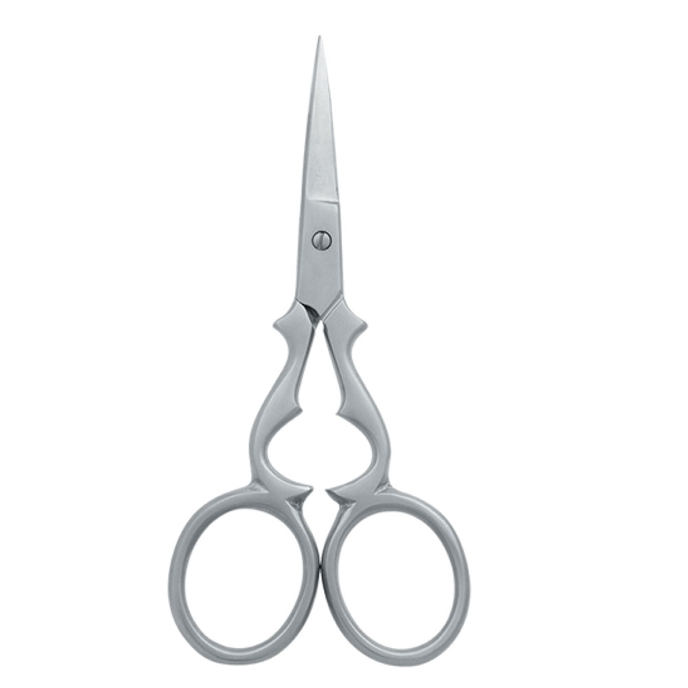 FANCY Manicure Scissors Straight Blade Stainless Steel Embroidery Scissor with Sharp Cuticle Nail Cutting Tip