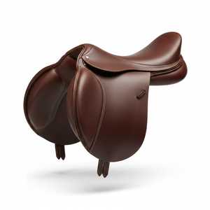 Silla de Montar Inglesa de Cuero Genuino Marrón de Primera Calidad - Silla Ecuestre Profesional para Salto y Eventing - Product Image 1